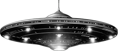 A UFO that clearly made a wrong turn.